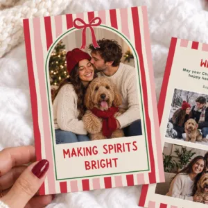 Family Christmas Card Template Christmas Card for Family Pet Family Christmas Card Template