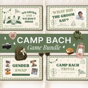 Last Trail Before the Veil: Camp Bach Bachelorette Game Bundle